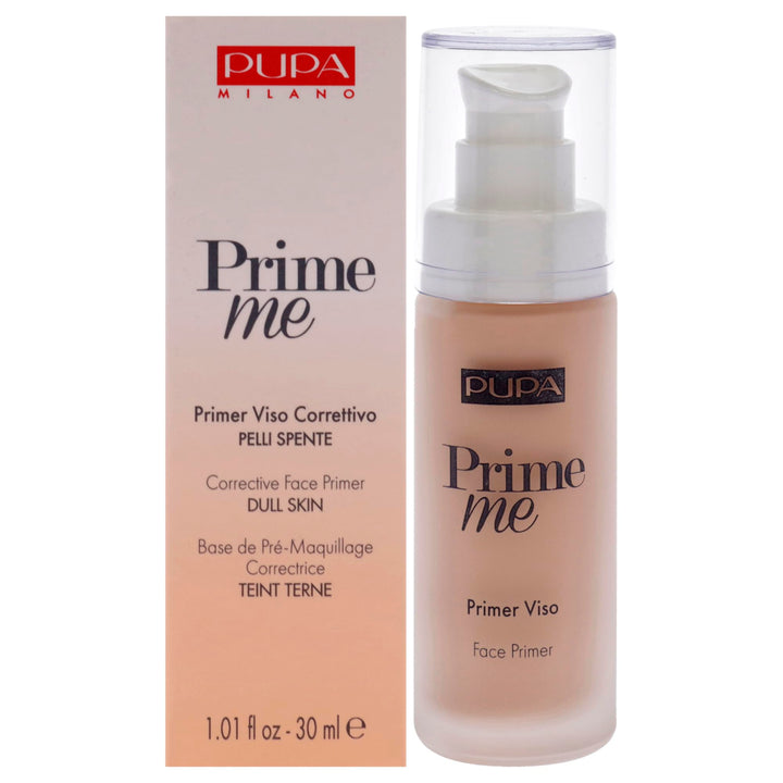 PUPA Milano Prime Me Corrective Face Primer - 005 Peach For Women 1 oz Primer, Ivory
