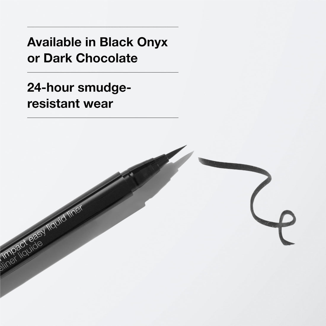 Clinique High Impact Easy Liquid Eyeliner | Waterproof, Long Lasting, Smudge Resistant + Safe For Sensitive Eyes, Black, 1 Count