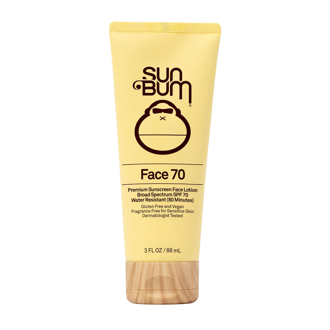 Sun Bum Original SPF 70 Sunscreen Face Lotion - Broad Spectrum Moisturizing Facial Sunscreen with Vitamin E - Fragrance Free - Travel Friendly - 3 oz