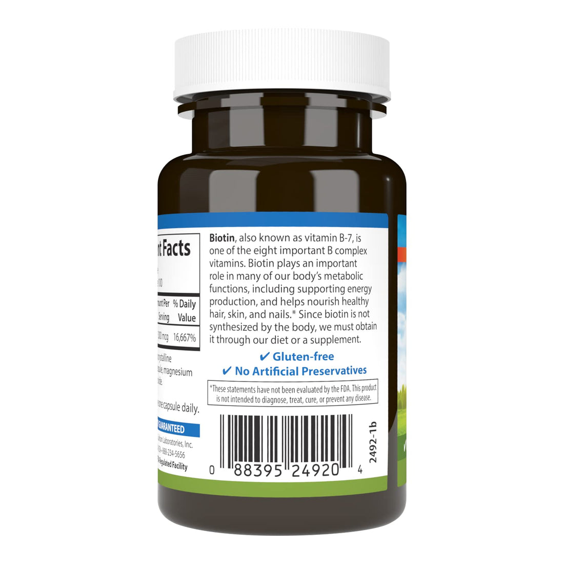 Carlson - Biotin, 5000 mcg, Healthy Hair, Strong Nails & Energy Production, 100 Capsules