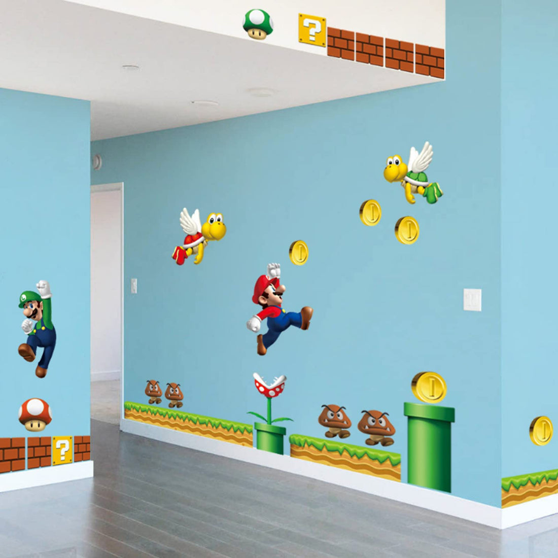 Brothers Wall Decals | Build a Scene Vinyl Wall Stickers | Removable Peel and Stick Decals