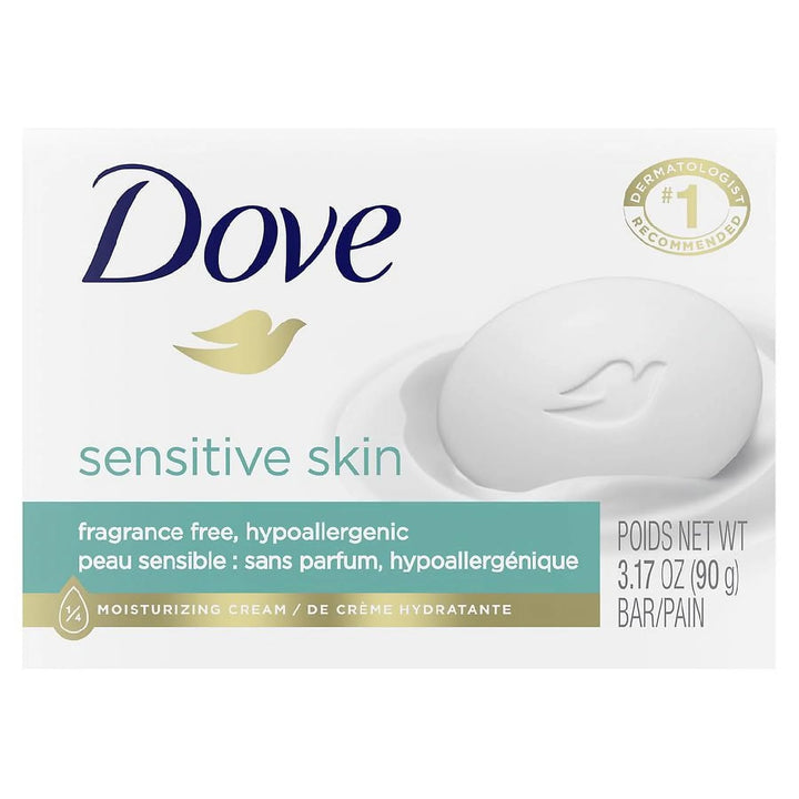 Dove Bar Soap for Sensitive Skin 3.15 oz (Pack of 5)
