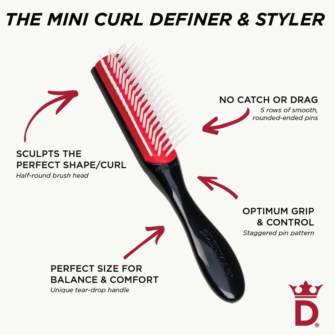 Denman Handbag Styling Brush, 5 Row