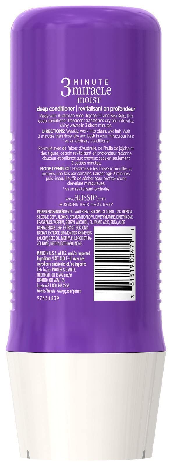 Aussie Moist 3 Minute Miracle Moist Deeeeep Liquid Conditioner 8 oz