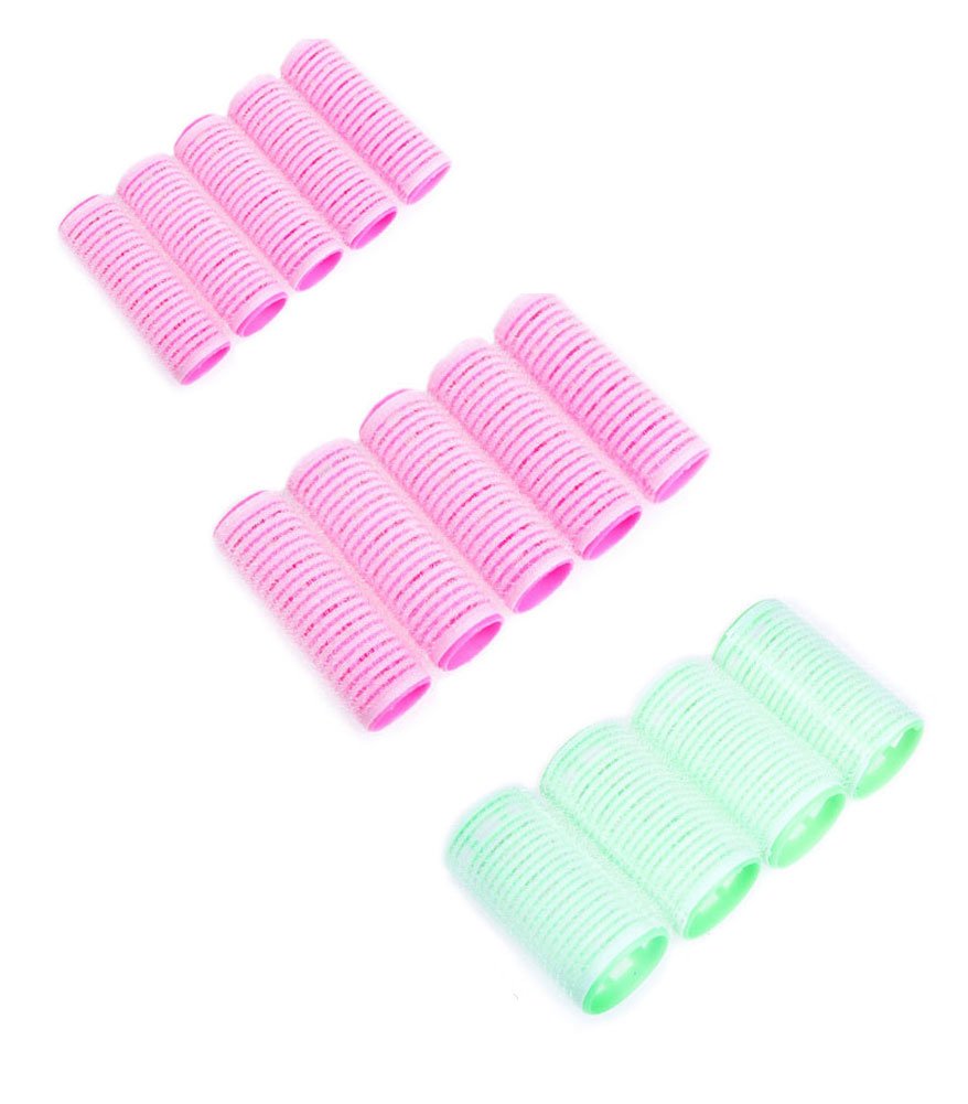 BeautyN 14P (Small + Medium + Large Size) Self Grip Hair Rollers Hair Culers