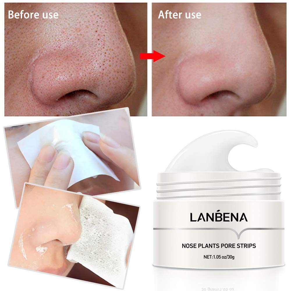 Mererke_Pretty Blackhead Remover Black Mask Charcoal Mask Peel off Mask Facial Pore Cleanser Purifying Face Mask Nose strips 1.05 Ounce