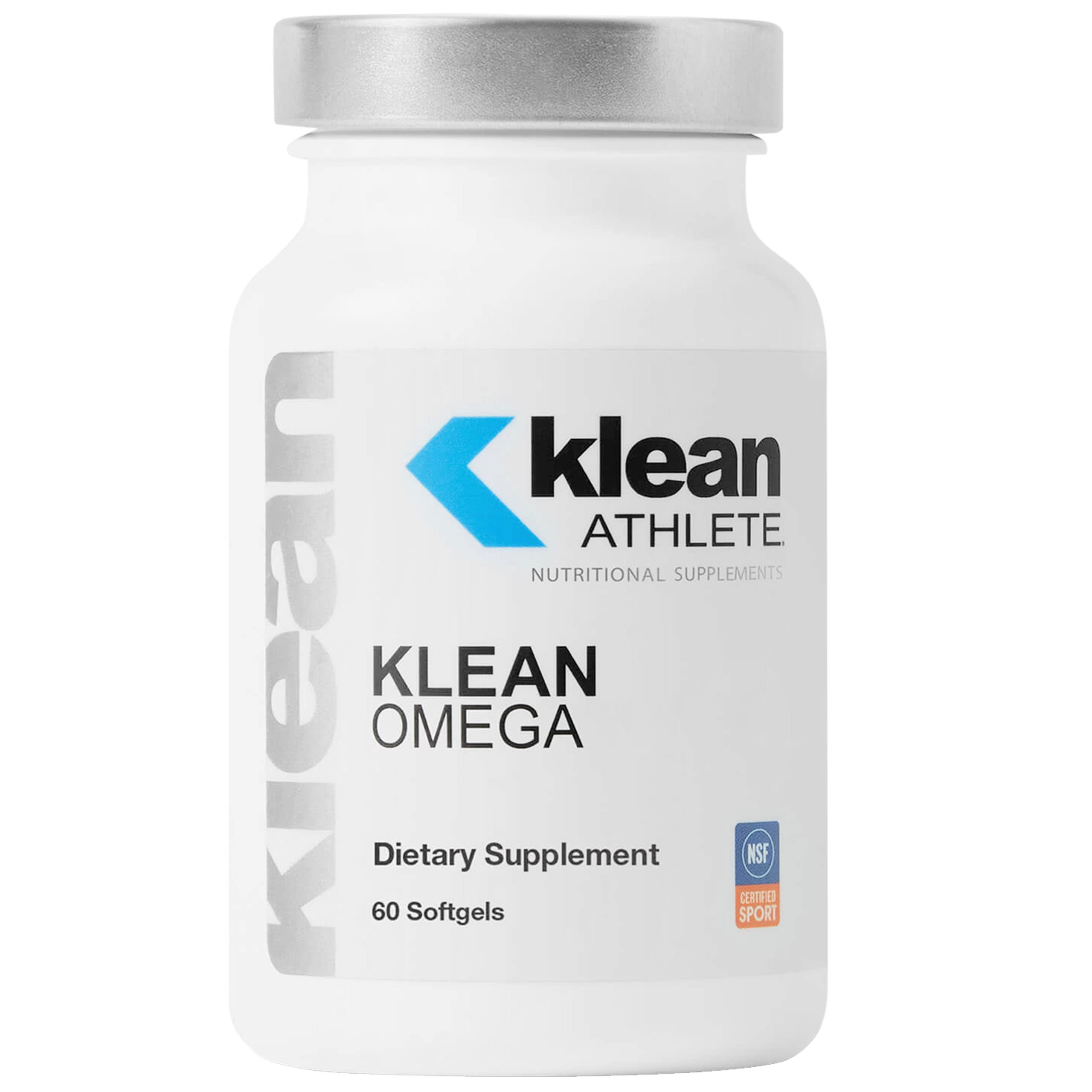 Klean ATHLETE Klean Omega | Pure Fish Oil in Triglyceride Form to Support Cardiovascular, Neurological and Joint Health | NSF Certified for Sport | 60 Softgels