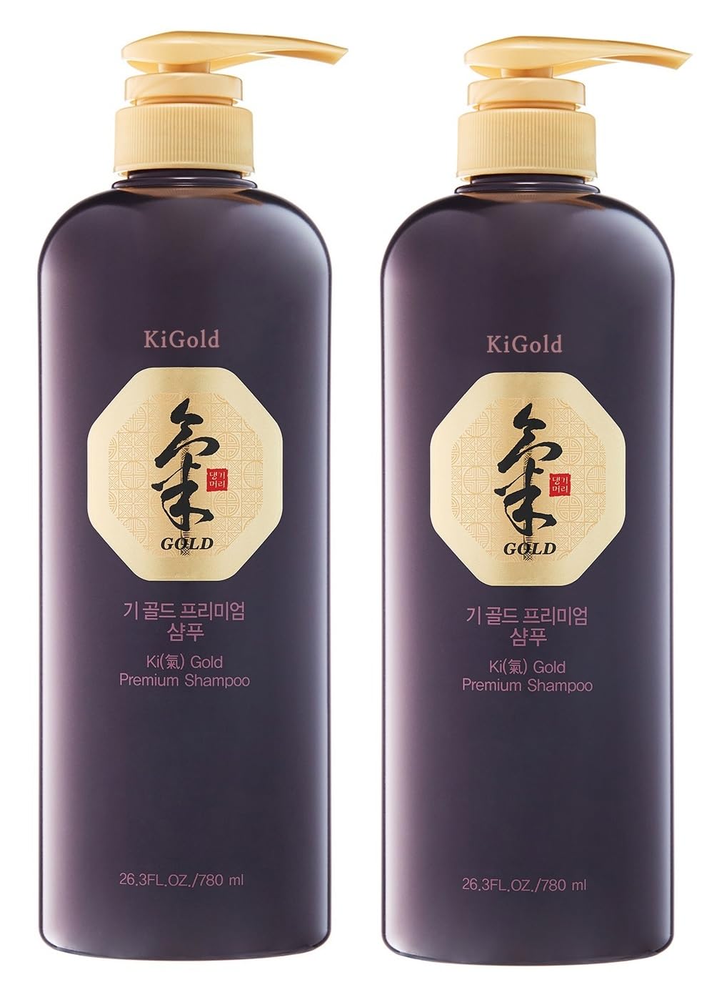 Daeng Gi Meo Ri - Ki Gold Premium Shampoo 2 Set, Promotes Elastic Hair, Prevents Hair Loss, Eliminates Dandruff, 780ml