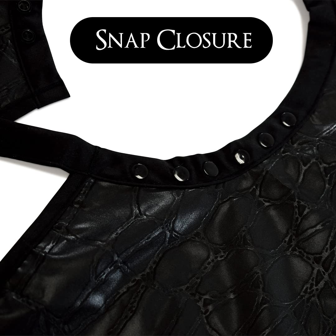 Betty Dain Alligator Hide Bleach Proof All Purpose Hair Coloring and Styling Cape, Black, 45 Inch x 60 Inch, 0.6 Pound