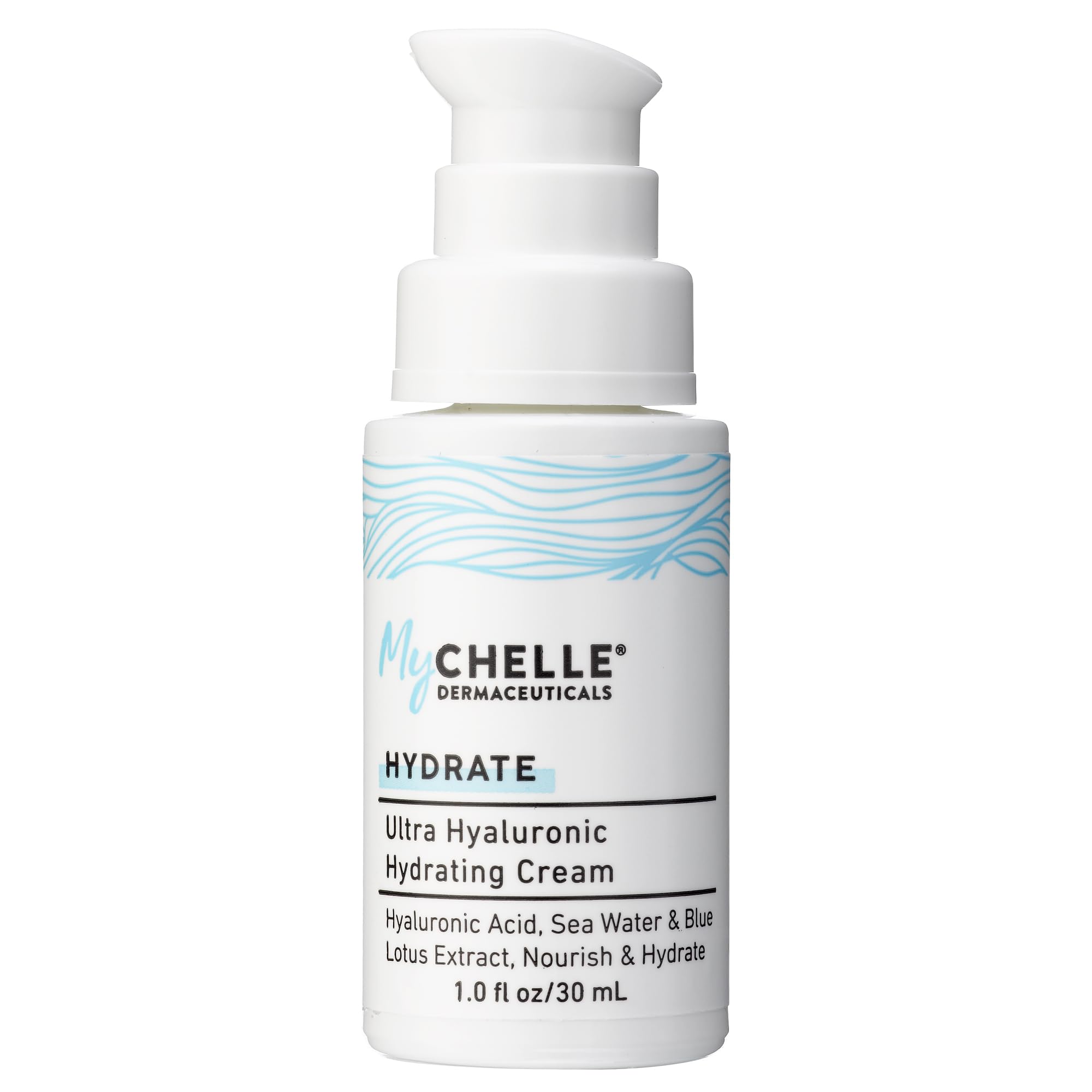 Mychelle Dermaceuticals Ultra Hyaluronic Hydrating Cream, Nourish & Hydrating Botanical Blend Of Resistem Plant Stem Cells, 1.0 Fl Ounce