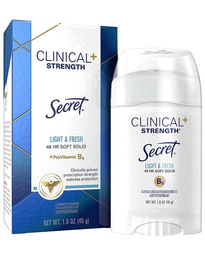 Sec Clinical Lht&Frsh Size 1.6z Secret Clinical Strength Light & Fresh Advanced Solid Antiperspirant Deodor