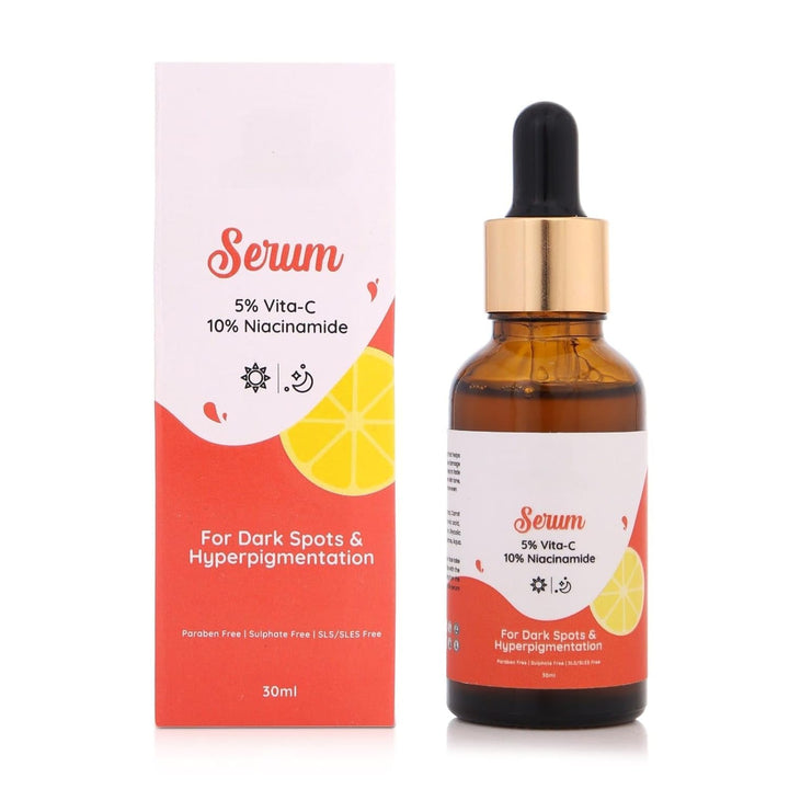 Nitarya Face Serum for Dark Spots and Hyperpigmentation with 5% Vita C, 10% Niacinamide, Reveals Even Skin Tone 30 ml