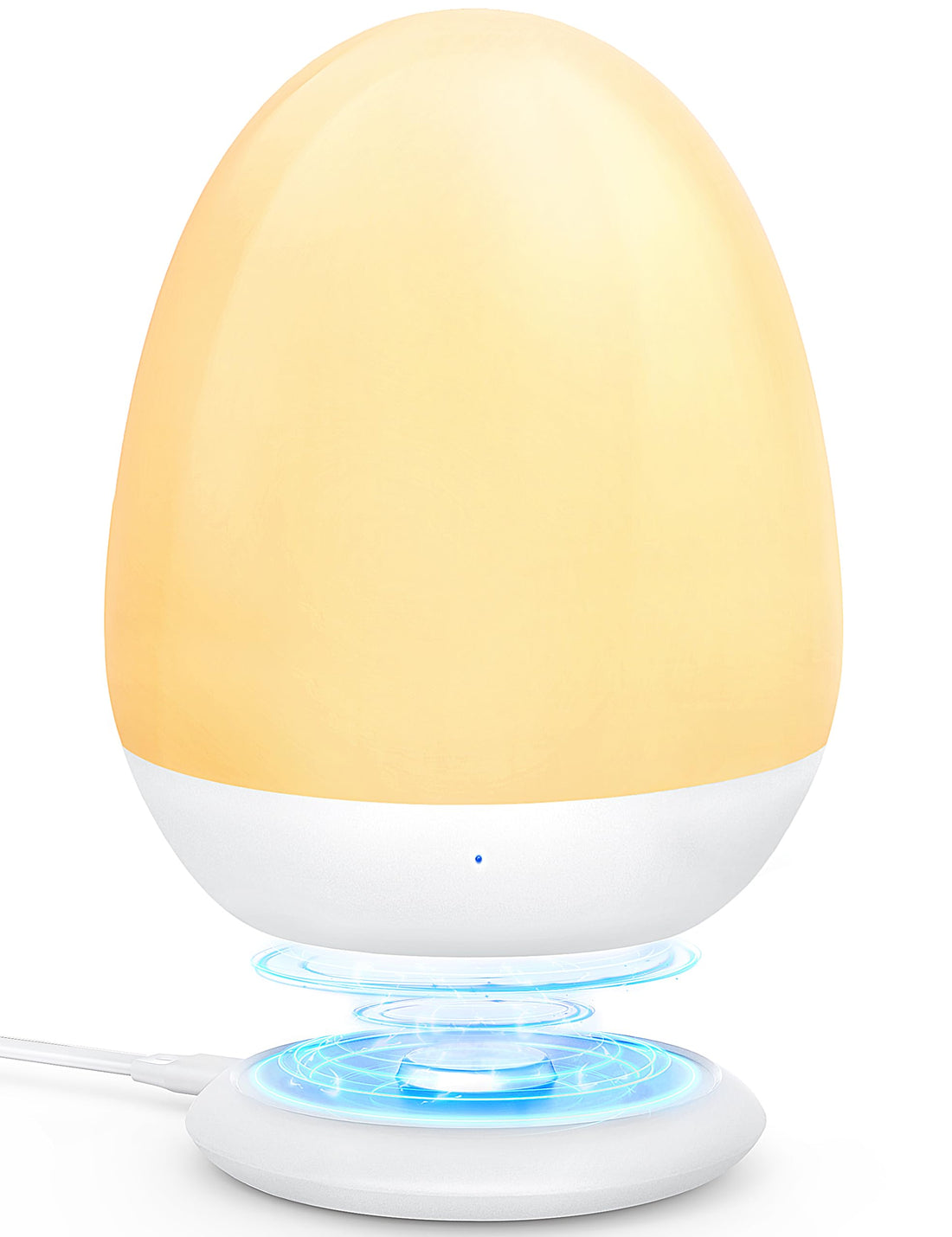 MediAcous Night Lights for Kids Room, Baby Night Light with Stable Charging Pad, Dimmable Kids Night Light with 1H Timer & Touch Control, ABS+PC LED Egg Lamps for Breastfeeding, Up to 200H