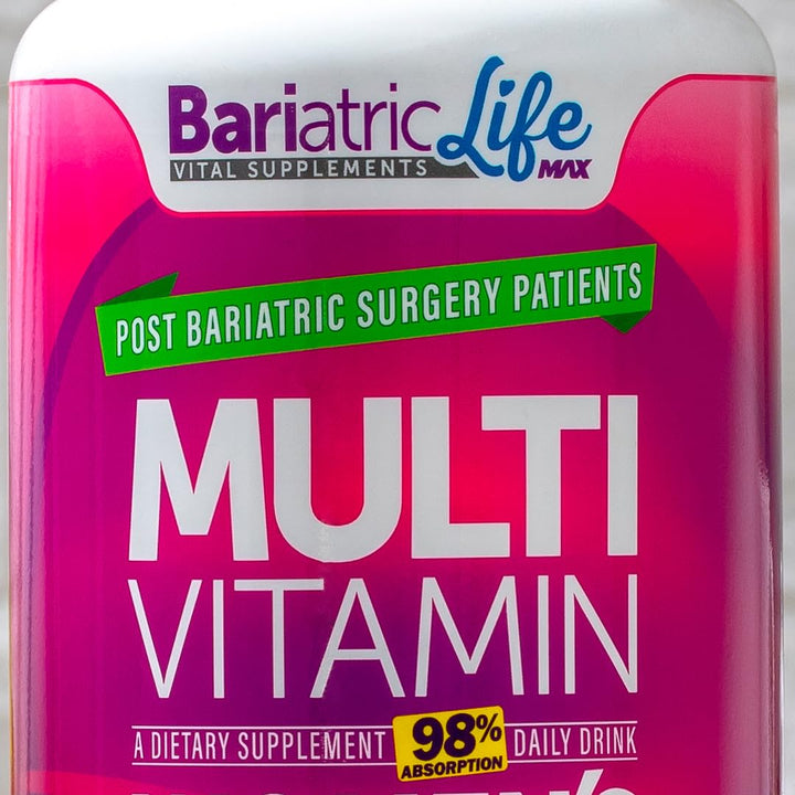 Bariatric Multivitamin Design for Post Bariatric Surgery Womens Patients, Sugar Free, 100+ Vitamins, Minerals & Amino Acids, Supports Muscle, Heart, Brain Health & Energy, 98% Absorption Rate, 32 Serv