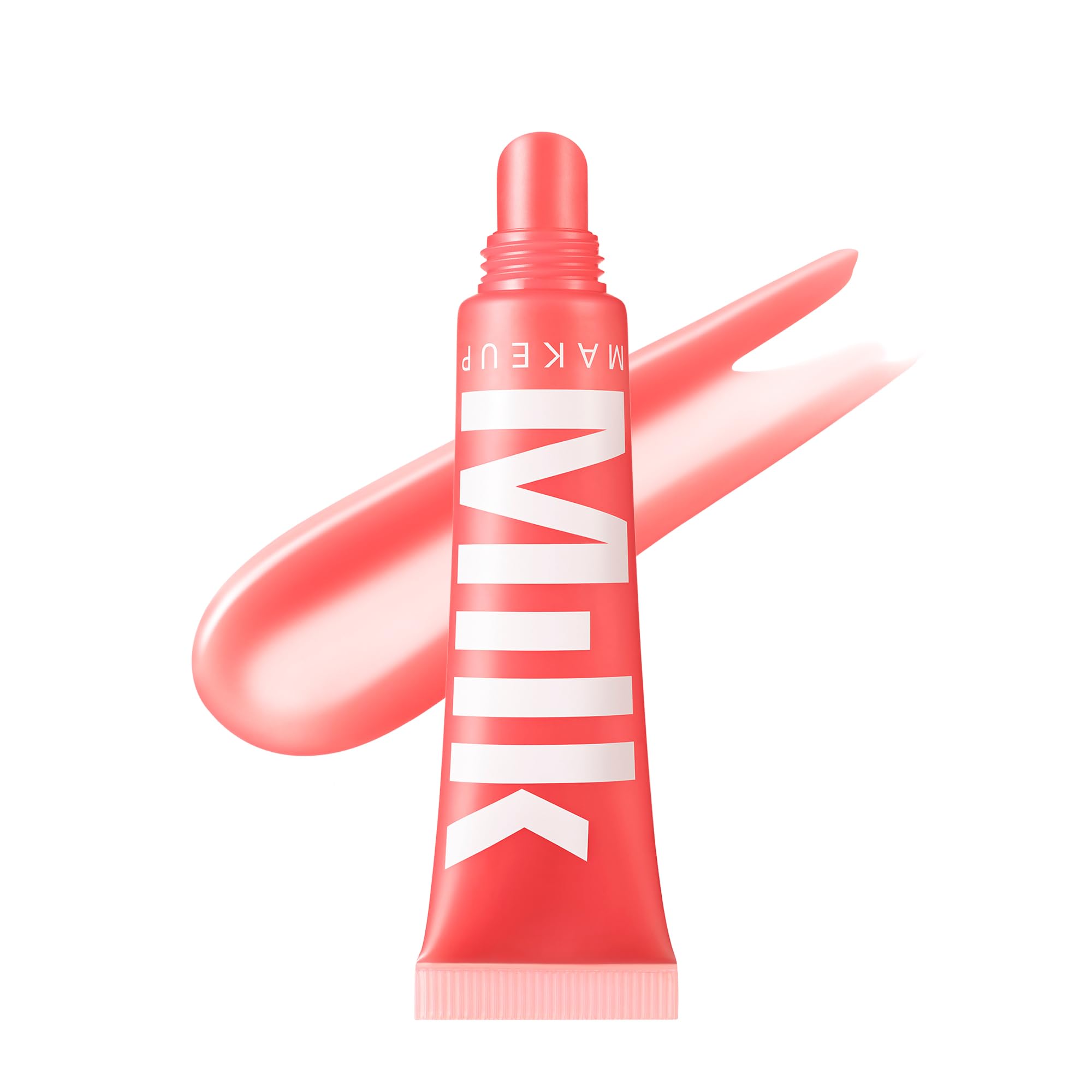 Milk Makeup Balmade Electrolyte Lip Balm – Hydrating, Sheer Gloss Nourishes + Replenishes Moisture – Clean, Vegan Formula with High-Shine Finish – Werk Out (Dusty Rose, Melon Punch), 0.4oz