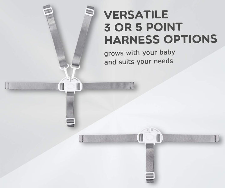 Minnebaby High Chair Straps, Replacement 5 Point Harness Straps for High Chair
