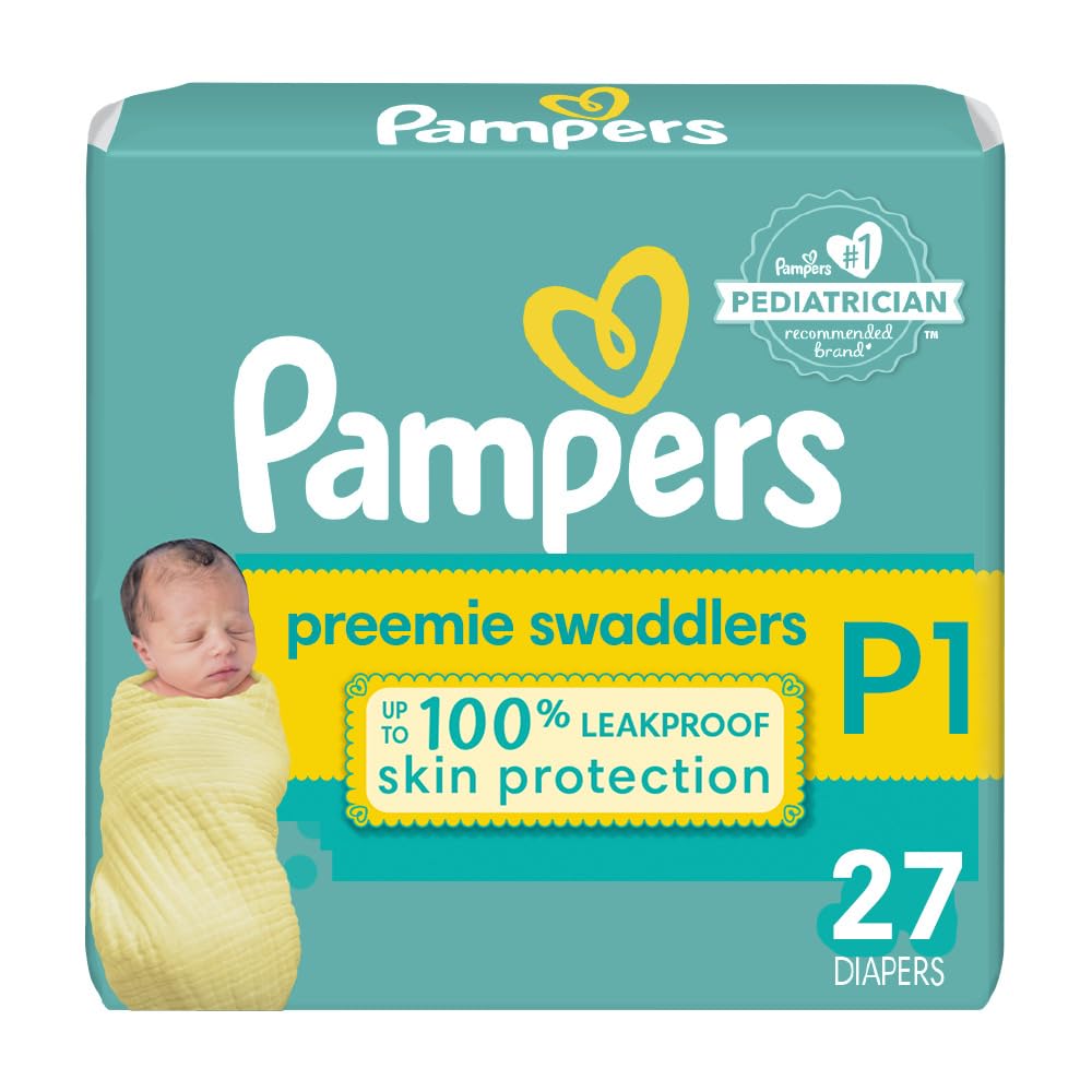 Pampers Swaddlers Diapers - Preemie - 27 ct
