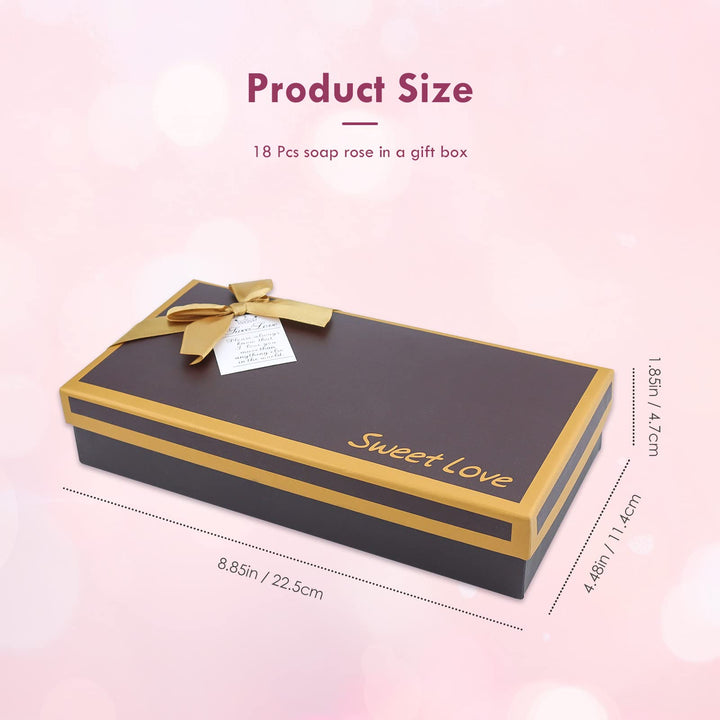 Floral Scented Bath Soap Rose Flower Petals, JIALEEY Plant Essential Oil Rose Soap Set Guest Soap Shaped Petals Best Gifts Ideas for Her Women Teens Girls Mom Birthdays, 18 PCS Pink