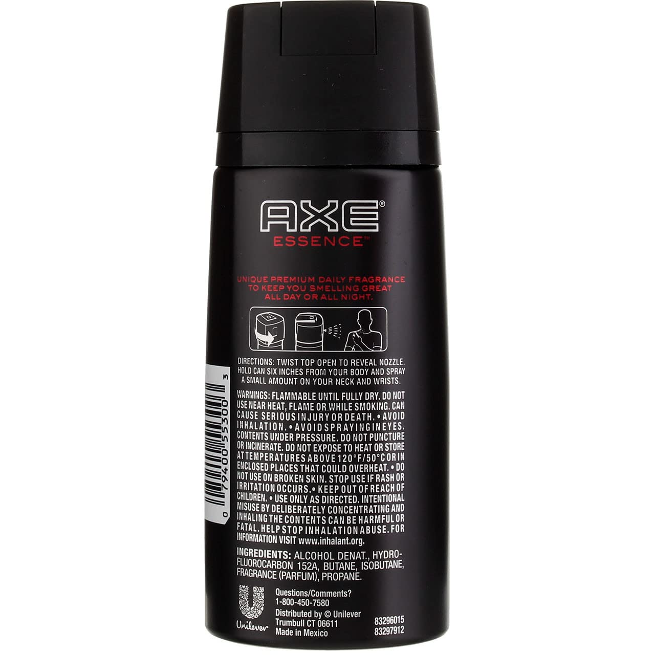 Axe Daily Fragrance, Essence, 4 Ounce (Pack Of 6)