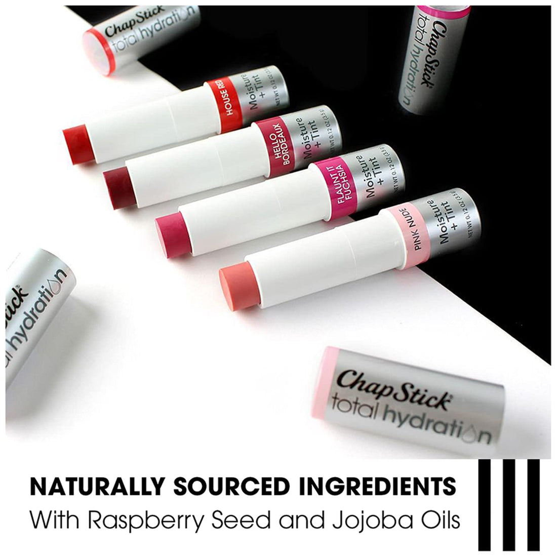 ChapStick Total Hydration, Fuchsia, 0.12 Ounce