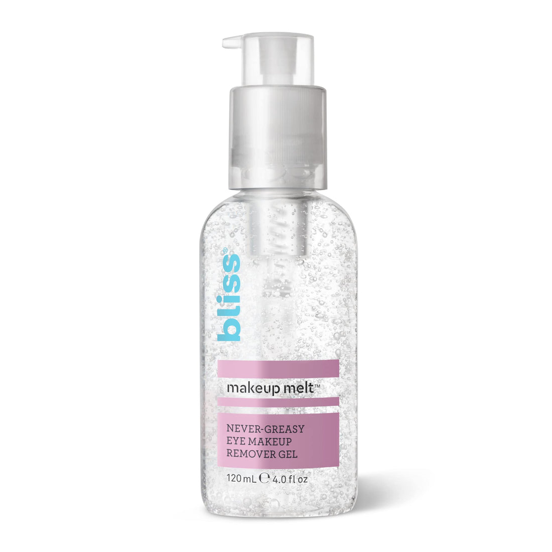 bliss Bliss Makeup Melt Eye Makeup Remover Gel Never-Greasy, Gentle Cooling Soothing Gel Paraben Free, Cruelty Free 4.0 fl oz