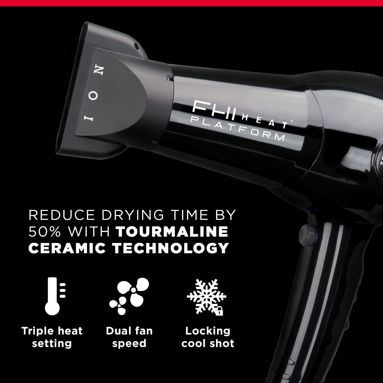 FHI Brands Platform Nano Weight Pro 1900 Turbo Tourmaline Ceramic Hair Dryer