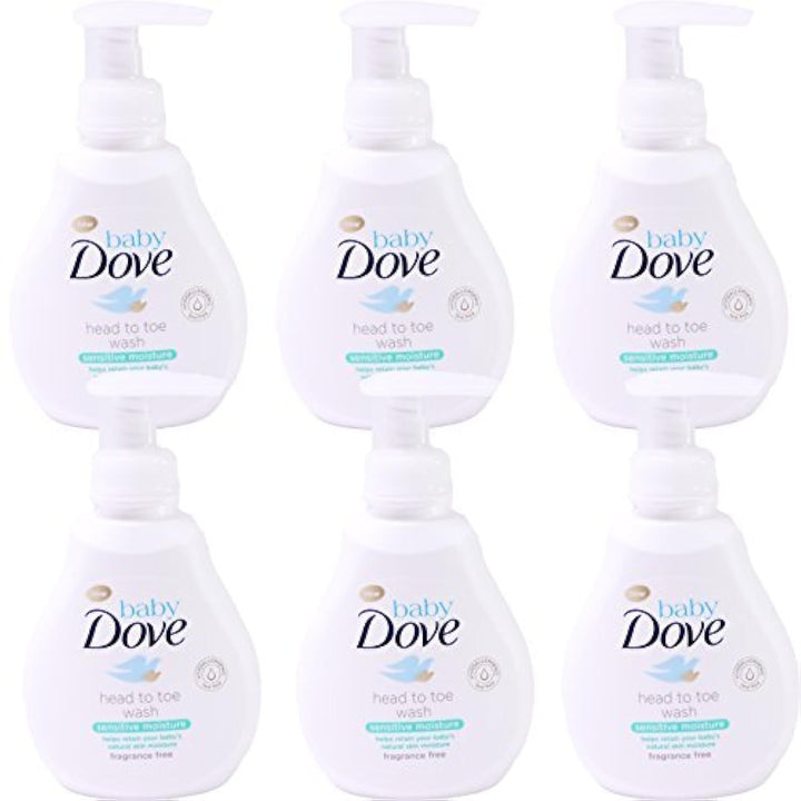 Baby Dove Head to Toe Wash, Sensitive Moisture, 6.76 Ounce (Pack of 6)
