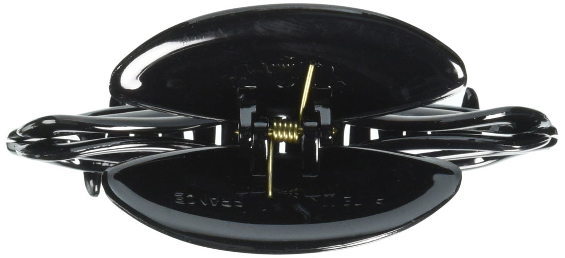 Caravan Stylish Double Tied Bow In A Black Hair Claw