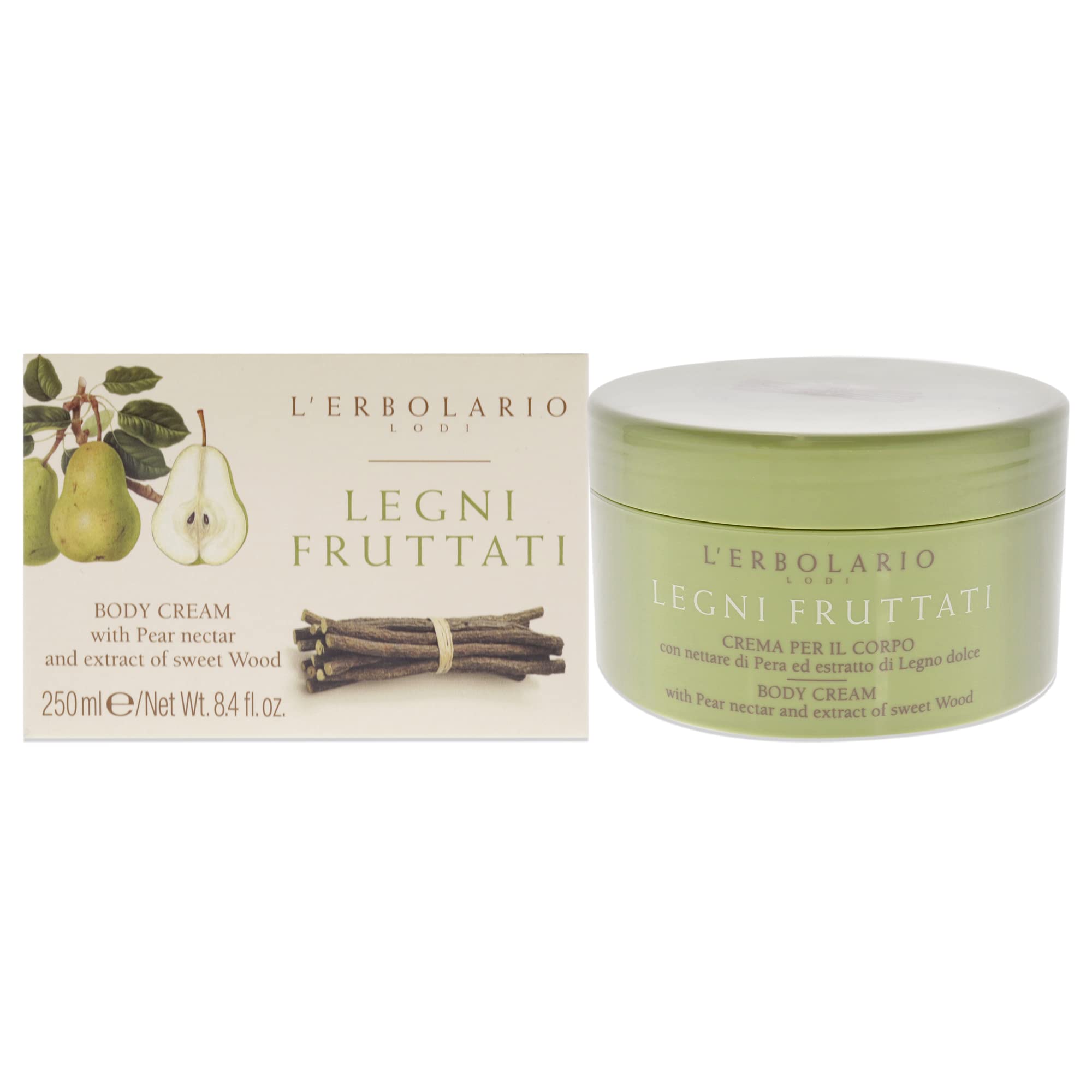 Legni Fruttati (Fruity Woods) Perfumed Body Cream 200 Ml. / 6.76 Fl. Oz. by L'Erbolario Lodi