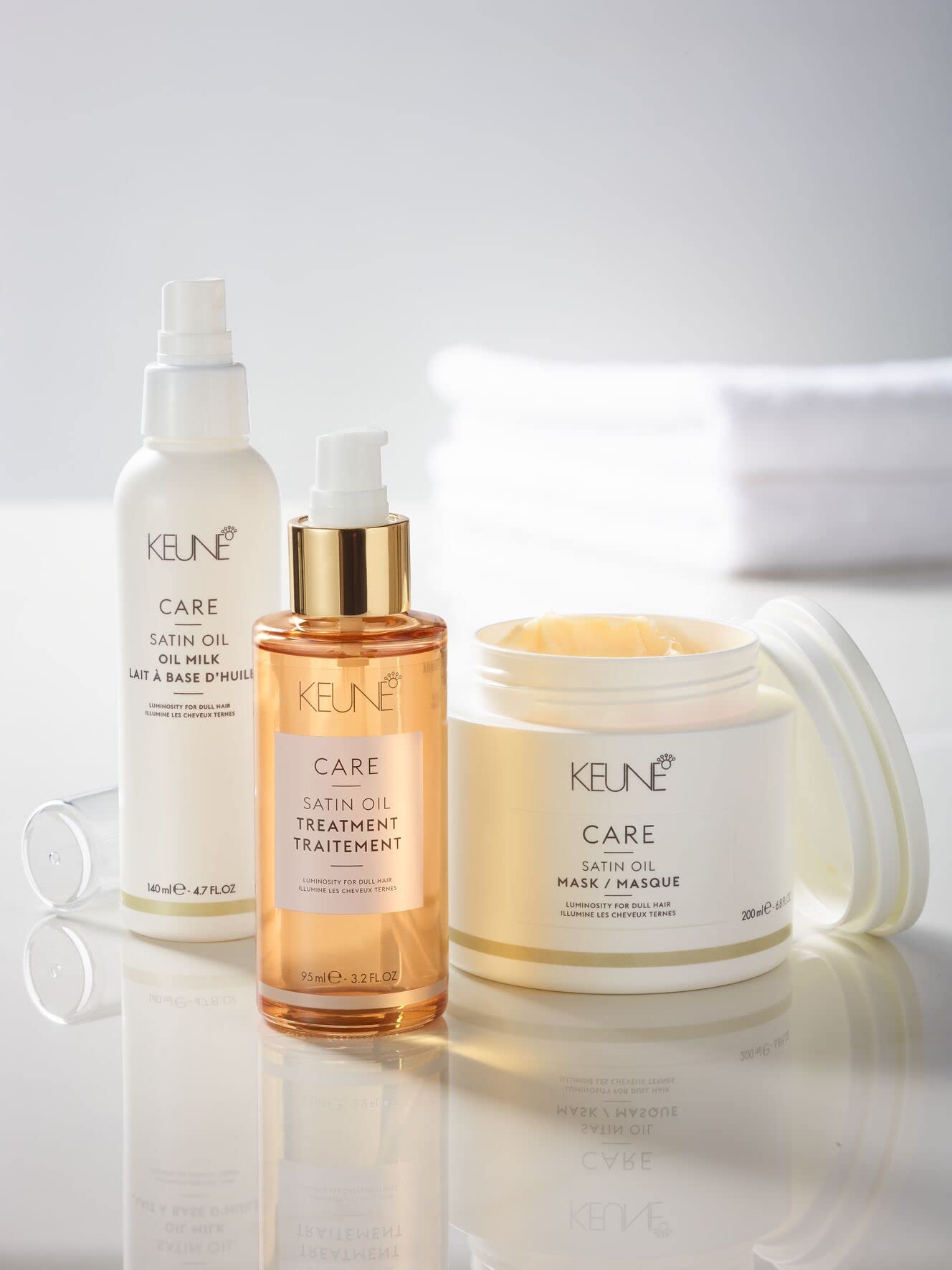 Keune Care Satin Oil Treatment 3.2 oz luminosity for dull hair