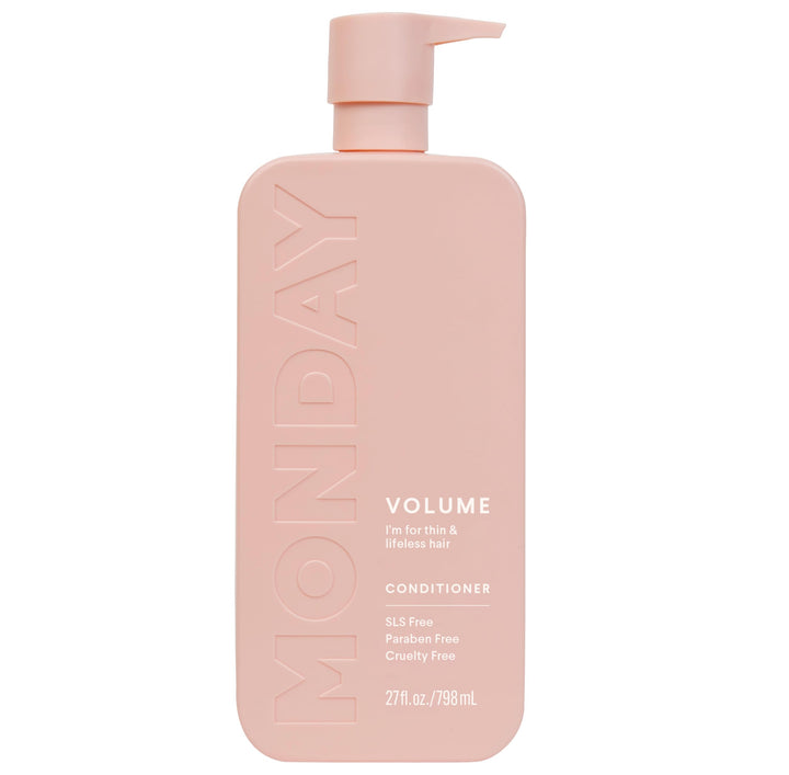 MONDAY HAIRCARE Volume Conditioner 27oz for Thin, Fine, and Oily Hair, Made from Coconut Oil, Ginger Extract, & Vitamin E, 100% Recyclable Bottles (354ml)