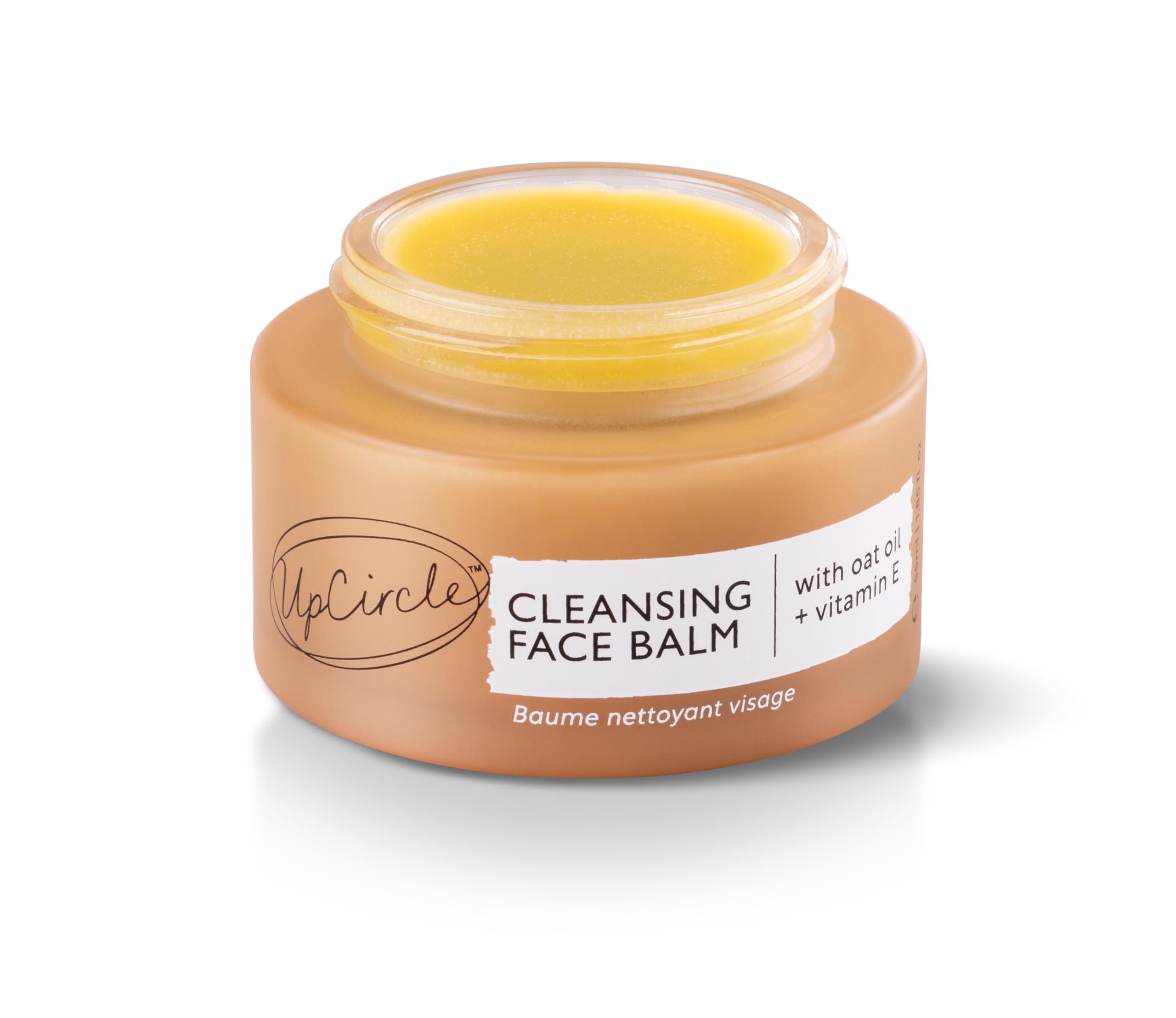 UpCircle Cleansing Face Balm with Apricot 1.7oz - 100% Natural Cleanser To Remove Makeup + Clear Blackheads - Vegan + Cruelty-Free