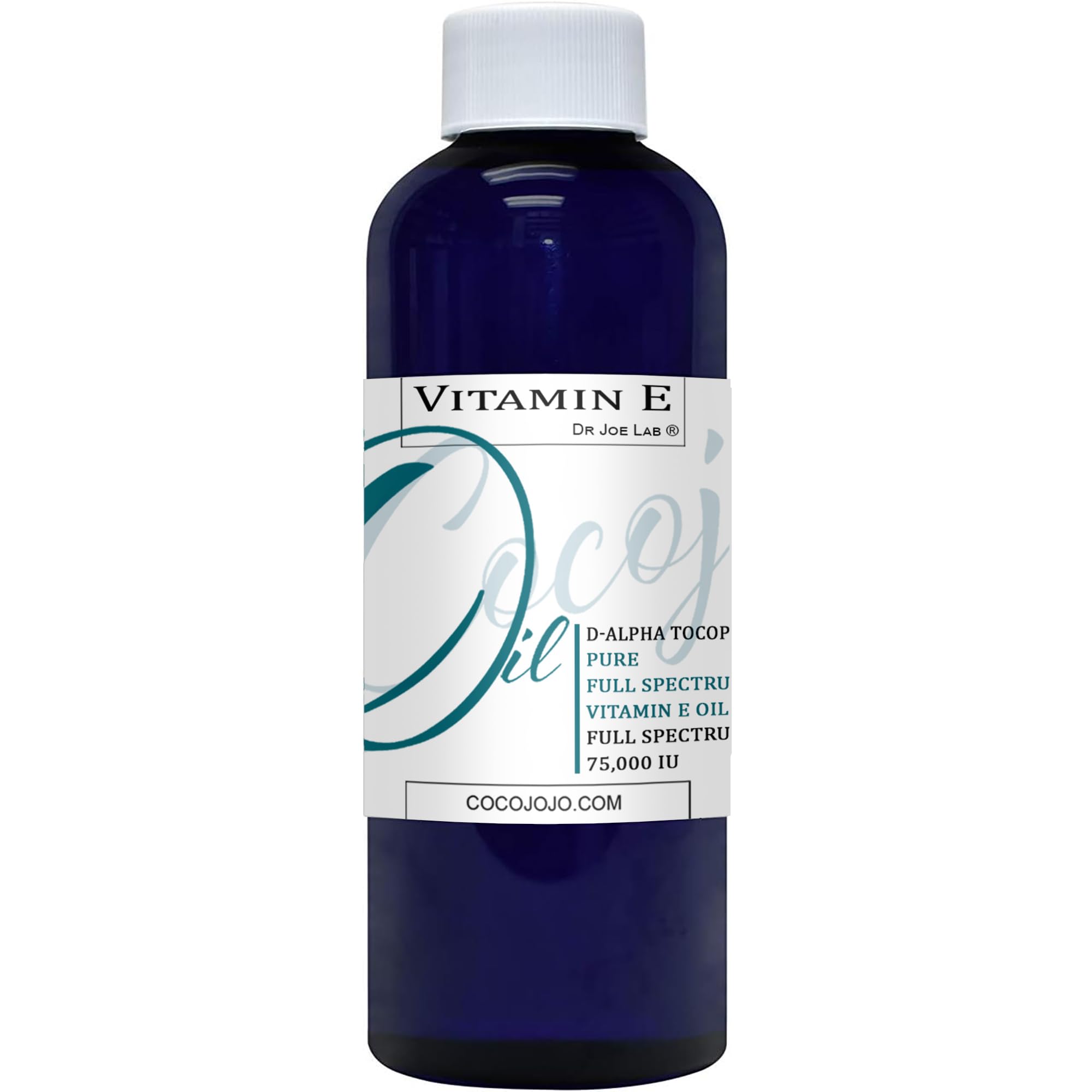 cocojojo Vitamin E Oil for Skin, Organic Vitamin E Oil for Hair, Face, Liquid Vitamin E, Vitamin E Body Oil, 100% Pure Natural Cold Pressed Unrefined, Moisturizes & Nourishes, Non GMO - 2 Oz