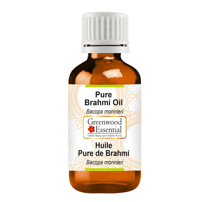 Greenwood Essential Pure Brahmi oil (Bacopa monnieri) Natural Therapeutic Grade 100ml (3.38 oz)