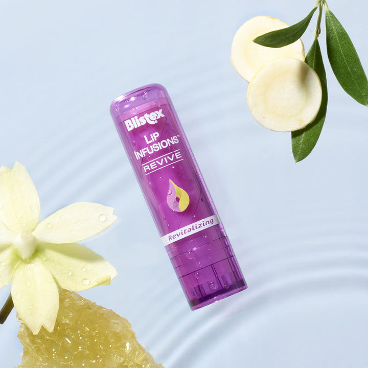 Blistex Lip Infusions Revive Lip Moisturizer, Chia Seed, Ginseng, 0.13 Oz