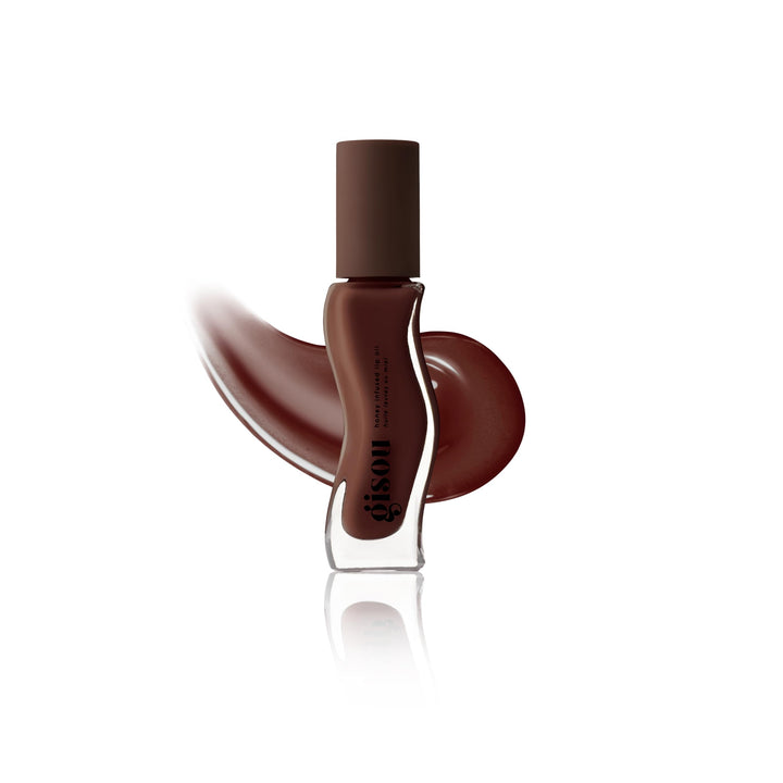 Gisou Honey Infused Hydrating Lip Oil, Nourishing Lip Moisturizer for Dry Lips, 0.27 fl oz (Milky Mocha)