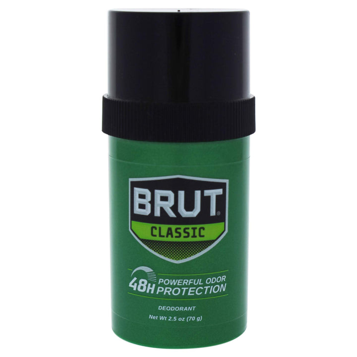 Brut Deodorant, Round Solid, 2.5 Ounces (Pack of 6)