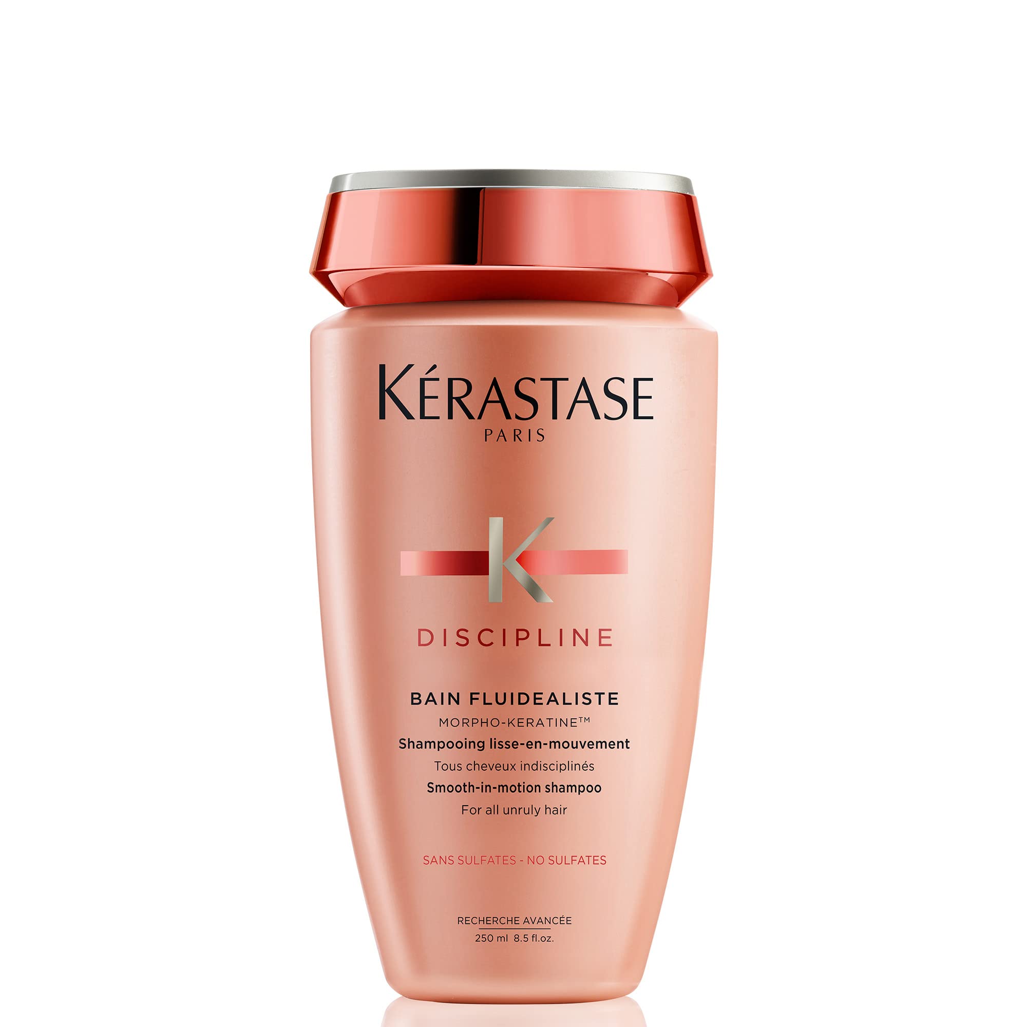 Kerastase Discipline Bain Fluidealiste Shampoo - Smoothing Anti-Frizz Shampoo, Leaves Hair Feeling Soft and Nourished, 8.5 Fl Oz
