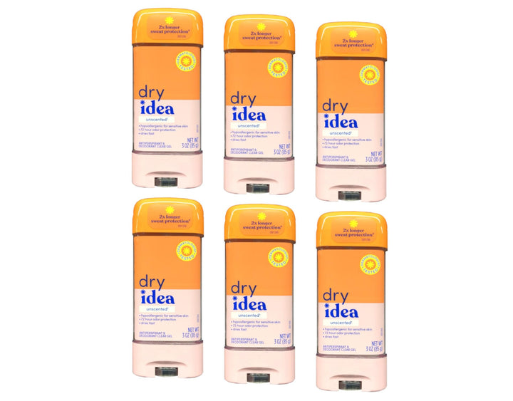 Dry Idea Advanced Dry Unscented Antiperspirant and Deodorant Clear Gel, 3 oz