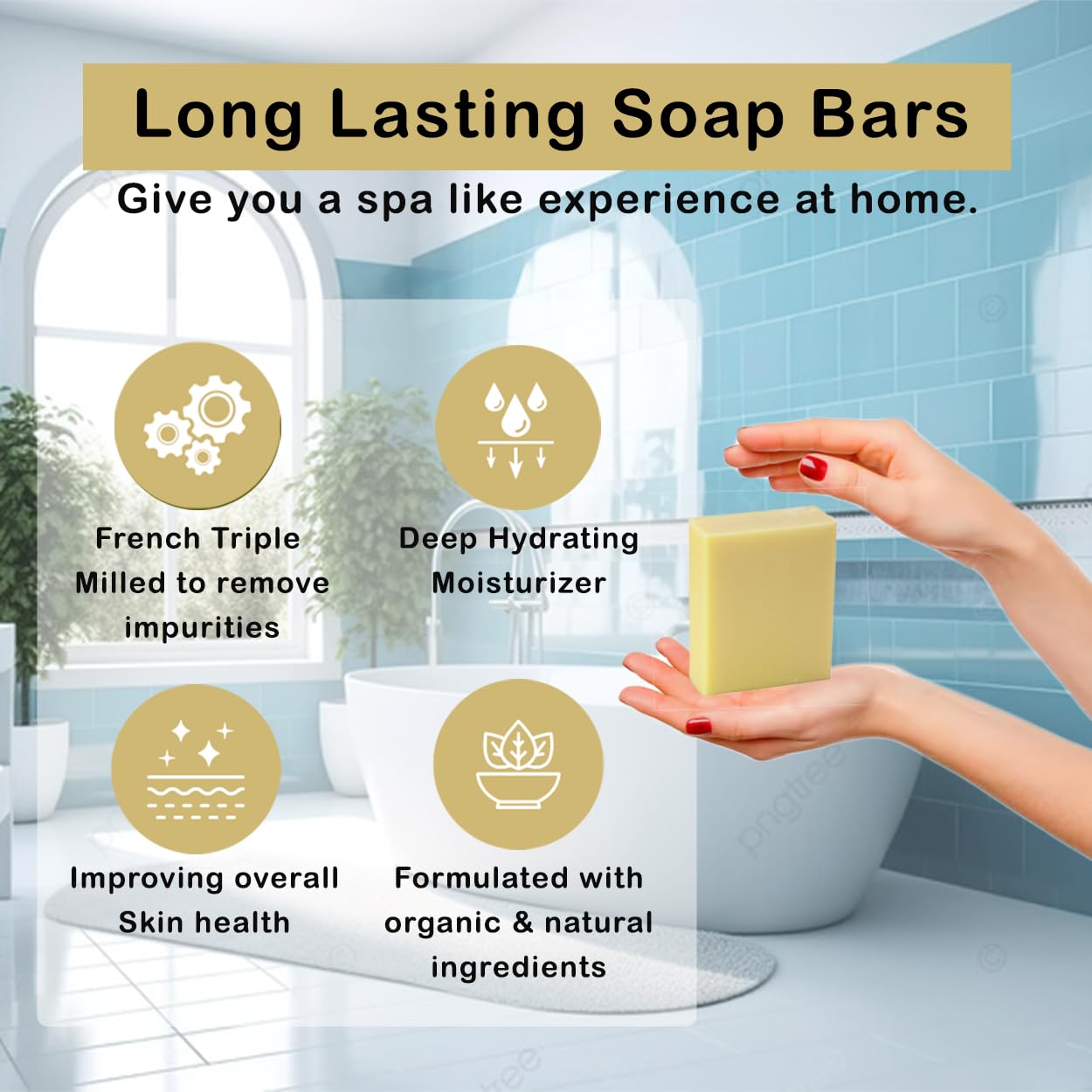 Simple Scents Australia Honeysuckle Scented Natural Soap Bars (12 Bars), 3.5oz Moisturizing French Triple Milled Soap Bars Enriched with Shea Butter - Pure Plant Oil Bath & Body Bars