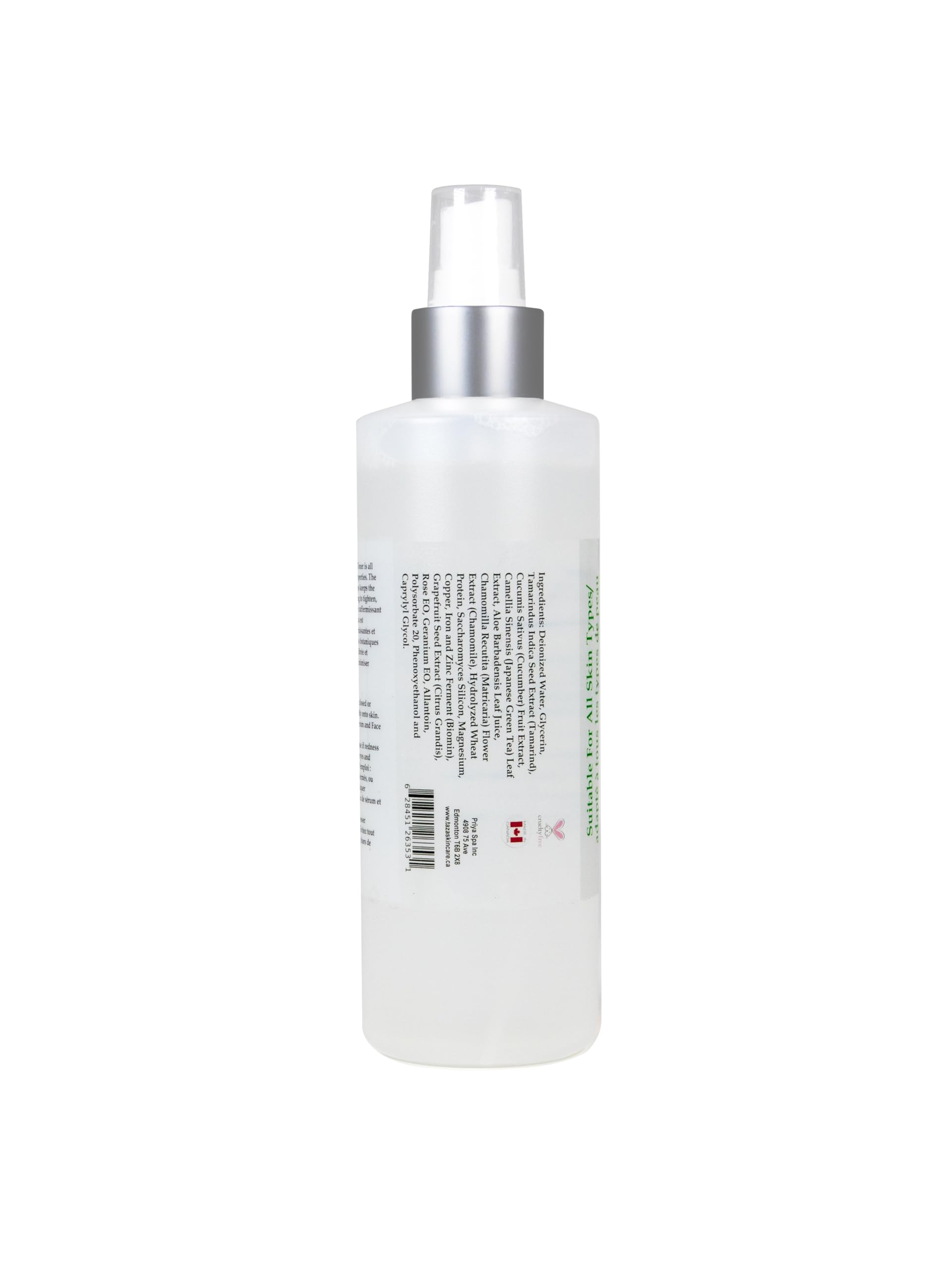 Premium Taza Natural Botanical Extract Firming Facial Toner