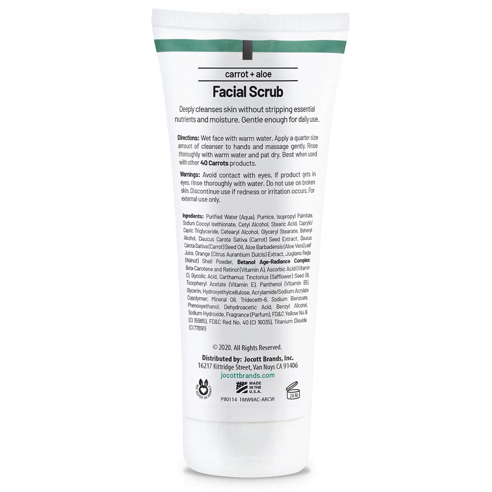 40 Carrots Carrot Aloe Facial Scrub