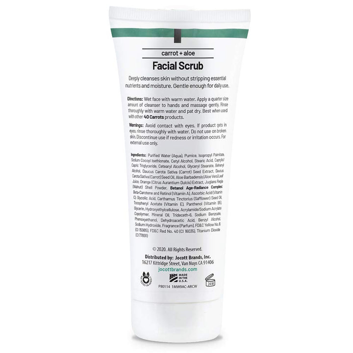 40 Carrots Carrot Aloe Facial Scrub