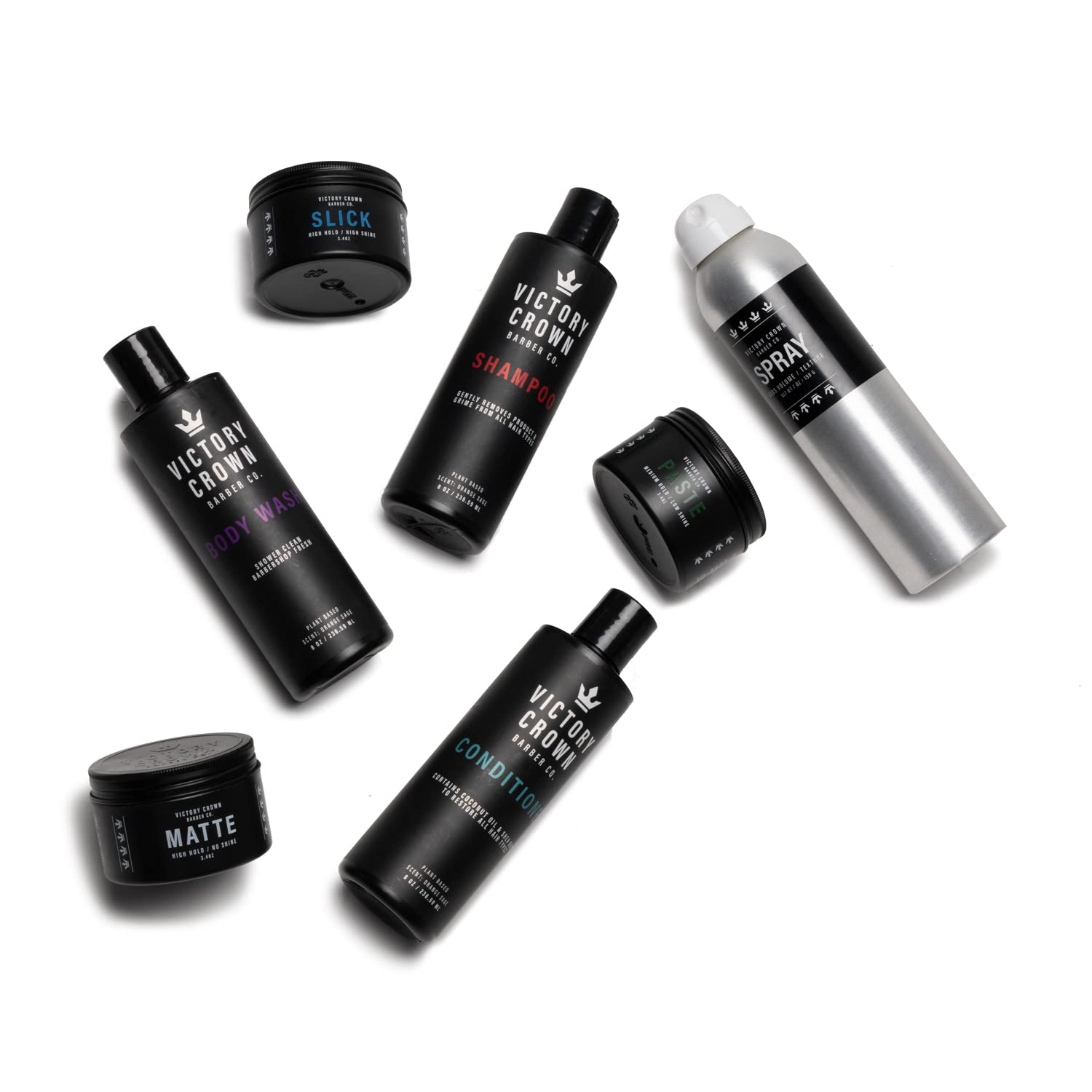 Victory Crown Deep Cleansing Shampoo Removes Product & Grime from All Hair Types with Argan Oil & Pro-Vitamin B5, 8 Oz