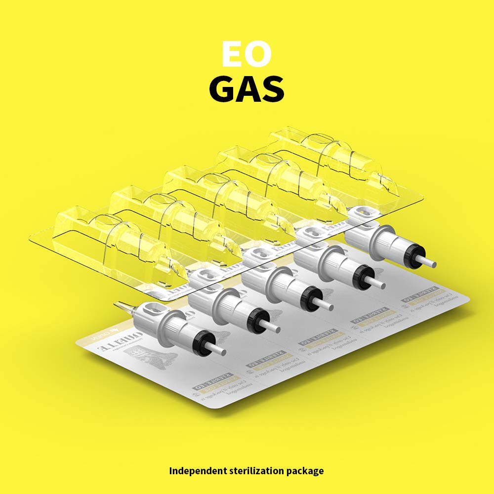 Hawink Tattoo Cartridge Needles #12 Standard 14 Round Shader M-Taper 50PCS with Membrane Professional Disposable EN05C-50-1214RS