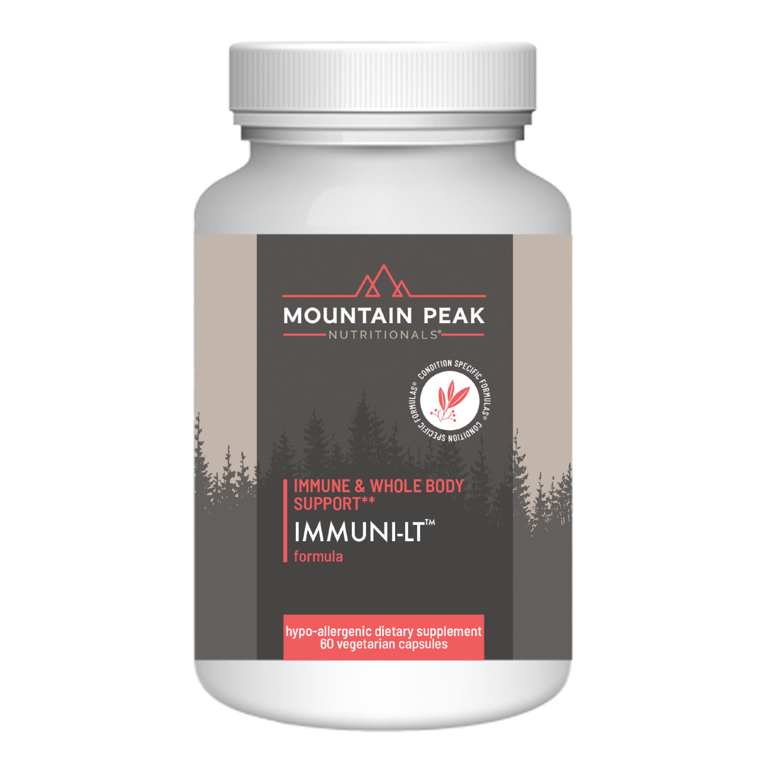 Mountain Peak Nutritionals Immuni-LT - Immune System & Whole Body Support Supplement - Power Packed Immune Booster, Dynamic Immune Defense with Essential Vitamins & Minerals (60 Vegetarian Capsules)