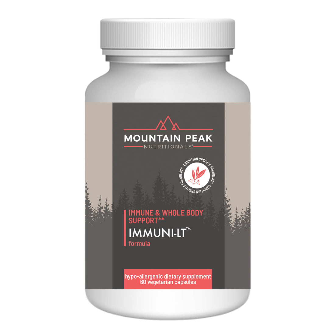 Mountain Peak Nutritionals Immuni-LT - Immune System & Whole Body Support Supplement - Power Packed Immune Booster, Dynamic Immune Defense with Essential Vitamins & Minerals (60 Vegetarian Capsules)
