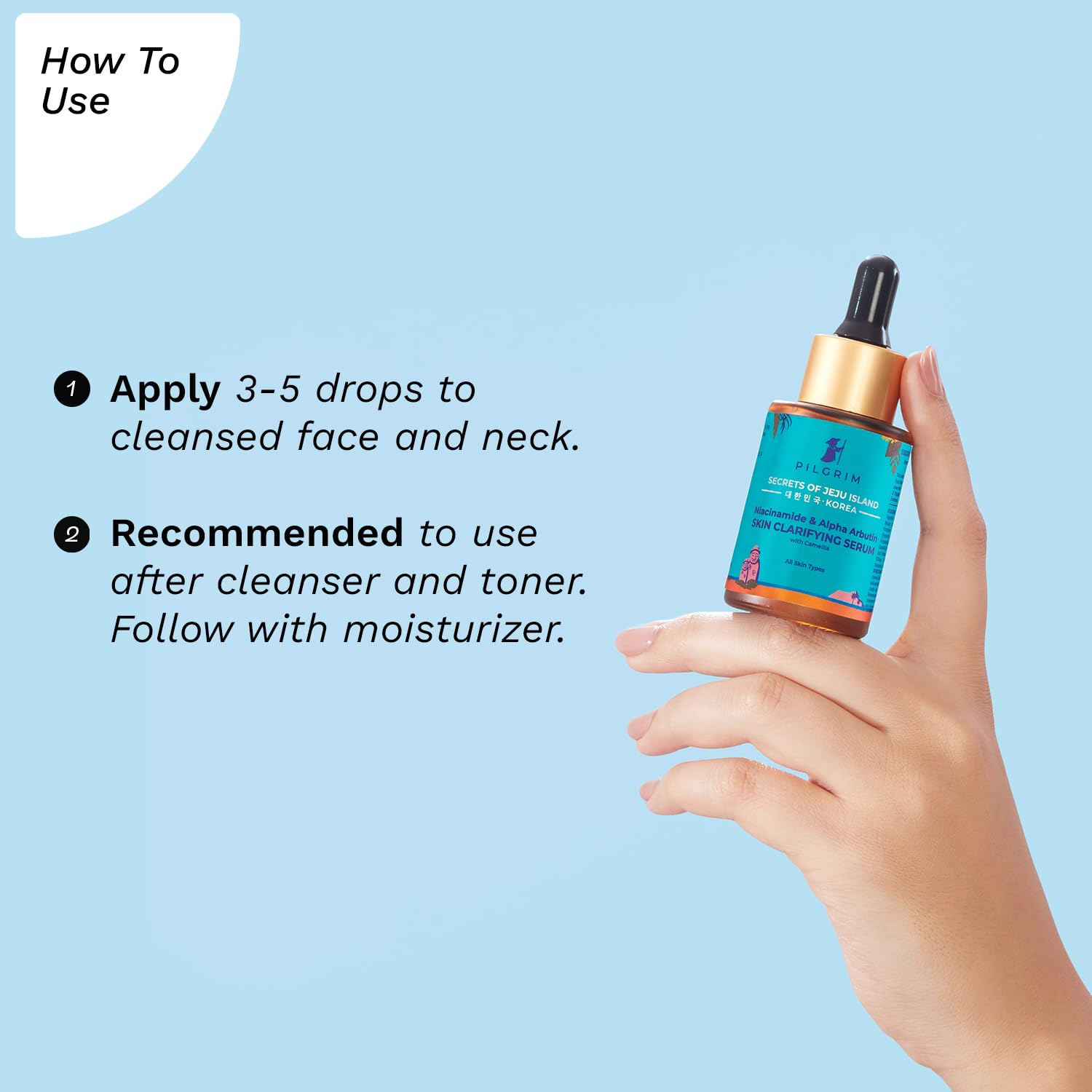 Pilgrim 5% Niacinamide & 1% Alpha Arbutin Serum | Skin Clarifying Facial Serum for Acne-Prone Skin | Strengthens Barrier, Controls Oil & Fades Acne Scars | 1.01 Fl Oz (30ml)