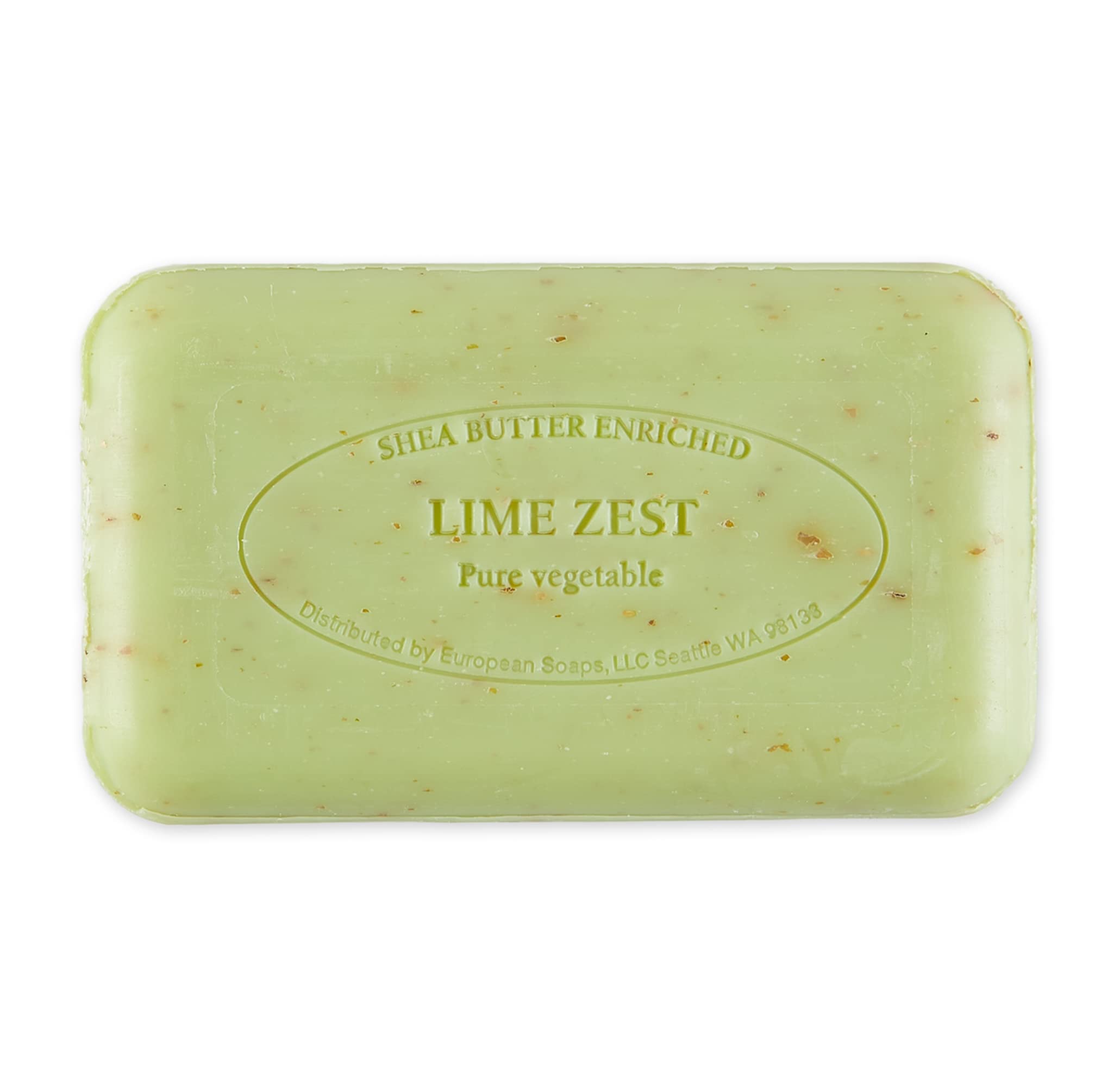 Pre de Provence Artisanal French Soap Bar Enriched with Shea Butter, Lime Zest, 150 Gram