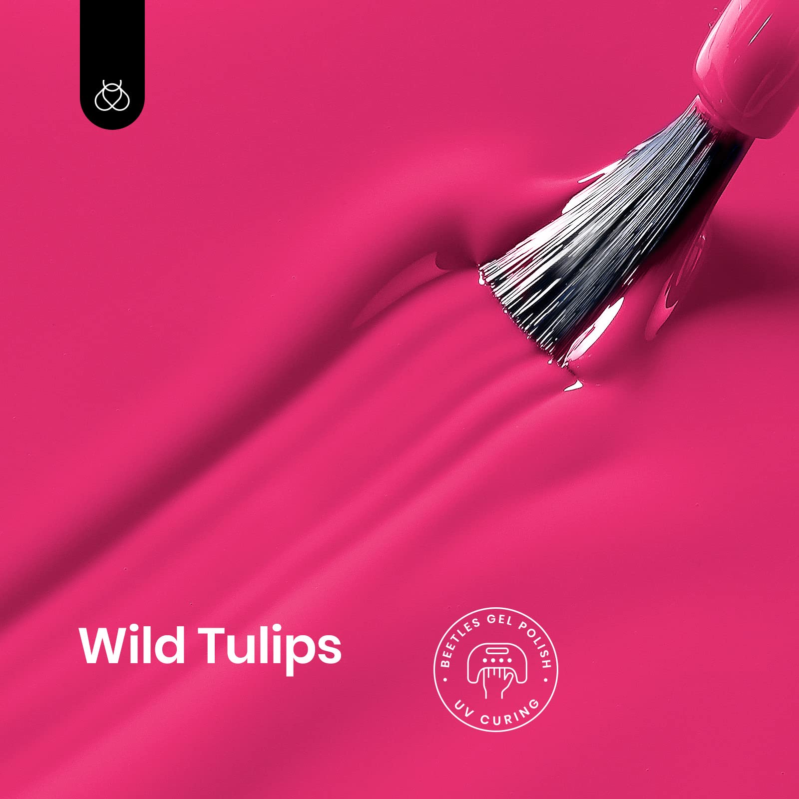 Beetles Pink Gel Nail Polish, 15ml Hot Pink Spring Summer Nail Gel Polish Soak Off UV LED Lamp Passionate series Nail Art Manicure Salon DIY Gifts for Women Girls